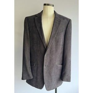 Assets Andrew Fezza Mens Brown Corduroy Jacket Size 44L